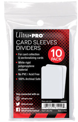 Ultra Pro - card sleeves dividers