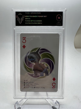 2012 Pokemon White Kyurem Poker Set - Deino - Three of Diamonds - TCG 9