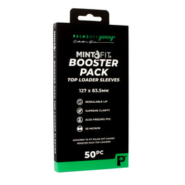 Palms Off Gaming - Mint Fit Booster Pack Top Loader Sleeves (50ct)