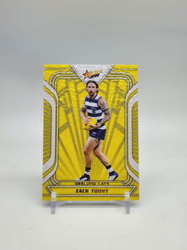 2022 AFL Footy Stars - Fractured - Acid Yellow - Geelong - Zach Tuohy 138/145