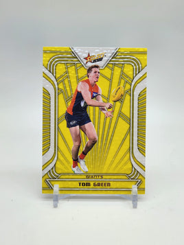 2022 AFL Footy Stars - Fractured - Acid Yellow - GWS Giants - Tom Green 075/145