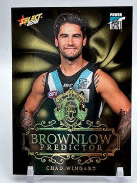 2018 AFL Footy Stars - Brownlow Predictor - Port Adelaide - Chad Wingard 032/250