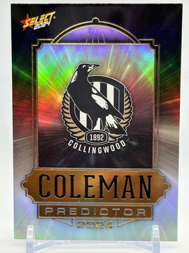 2024 AFL Footy Stars - Coleman Predictor - Collingwood 182/315