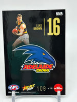 
              2022 AFL Footy Stars - Numbers - Midnight - Adelaide - Luke Brown 109/130
            