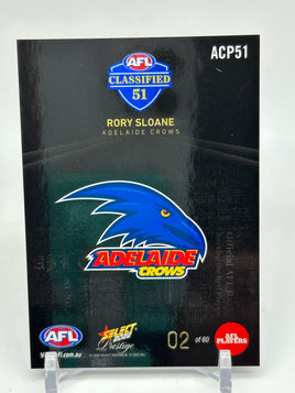 2022 AFL Footy Stars - Classified - Adelaide - Rory Sloane 02/60 *LOW*
