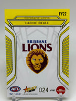 
              2022 AFL Footy Stars - Fractured - Acid Yellow - Brisbane - Lachie Neale 024/145
            