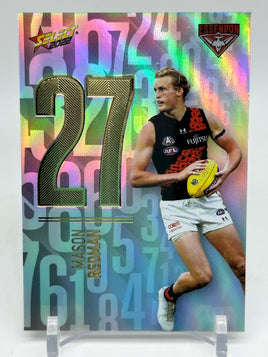2022 AFL Footy Stars - Numbers - Daylight - Essendon - Mason Redman 162/190
