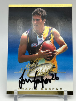 2000 AFL Y2K - Draft Pick Signature - West Coast - Travis Gaspar #248