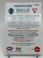 
              2022 AFL Prestige - Brownlow Predictor - Sydney - Wild Card 25/60
            