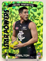 
              2021 AFL Teamcoach - Star Powers - Green - Carlton - Jacob Weitering
            
