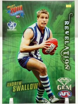 2010 AFL Champions - Revelation Gem - North Melbourne - Andrew Swallow
