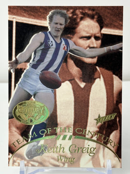 1996 AFL Hall of Fame - Team of the Century - Kangaroos -  Keith Greig