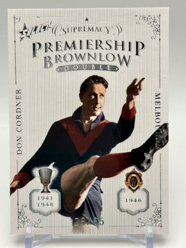 2019 AFL Supremacy - Premiership Brownlow - Double - Melbourne - Don Cordner 26/65