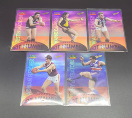 1996 AFL Select - Hot Numbers - Complete Set of 5