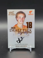 
              2021 AFL Optimum - Copper Draft Pick Signature - Ryan Angwin 098/170
            