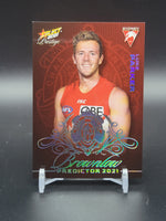 
              2021 AFL Prestige - Brownlow Predictor - Luke Parker 003/60 *LOW*
            