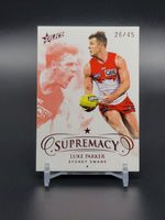 
              2021 AFL Supremacy - Base - Sydney - Luke Parker 26/45 *JN*
            