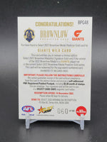 
              2022 AFL Footy Stars - Brownlow Predictor - GWS Giants Wild Card 060/185
            