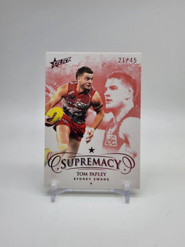 2021 AFL Supremacy - Red Base - Sydney - Tom Papley 21/45